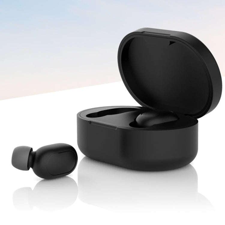 Silicone Charging Box Protective Case for Xiaomi Redmi AirDots /AirDots S / AirDots 2(Black)