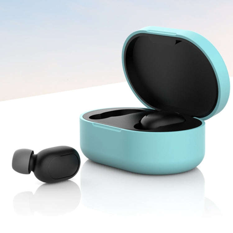 Silicone Charging Box Protective Case for Xiaomi Redmi AirDots / AirDots S / AirDots 2(Mint Green)