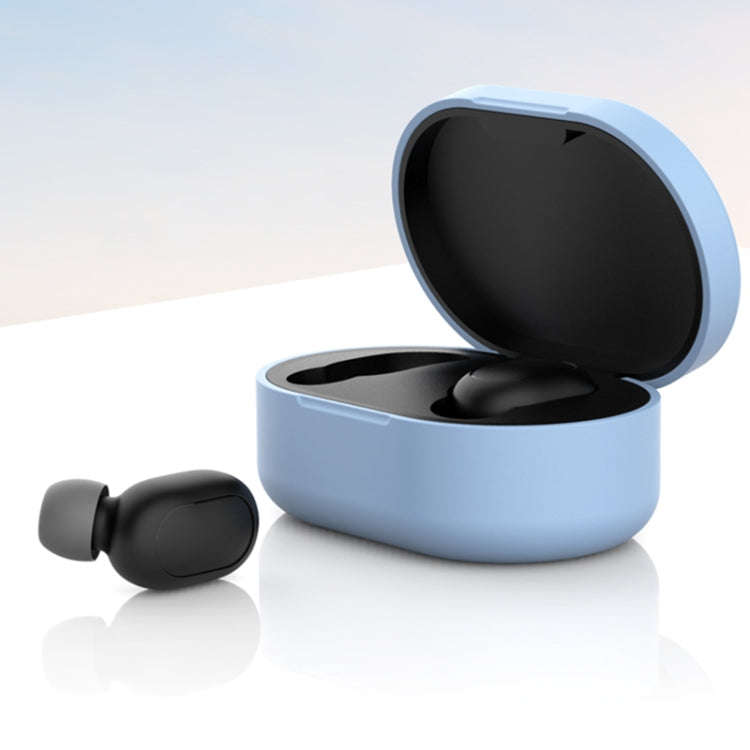 Silicone Charging Box Protective Case for Xiaomi Redmi AirDots / AirDots S / AirDots 2(Sky Blue)
