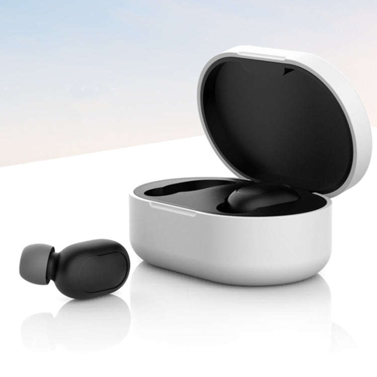 Silicone Charging Box Protective Case for Xiaomi Redmi AirDots / AirDots S / AirDots 2(White)