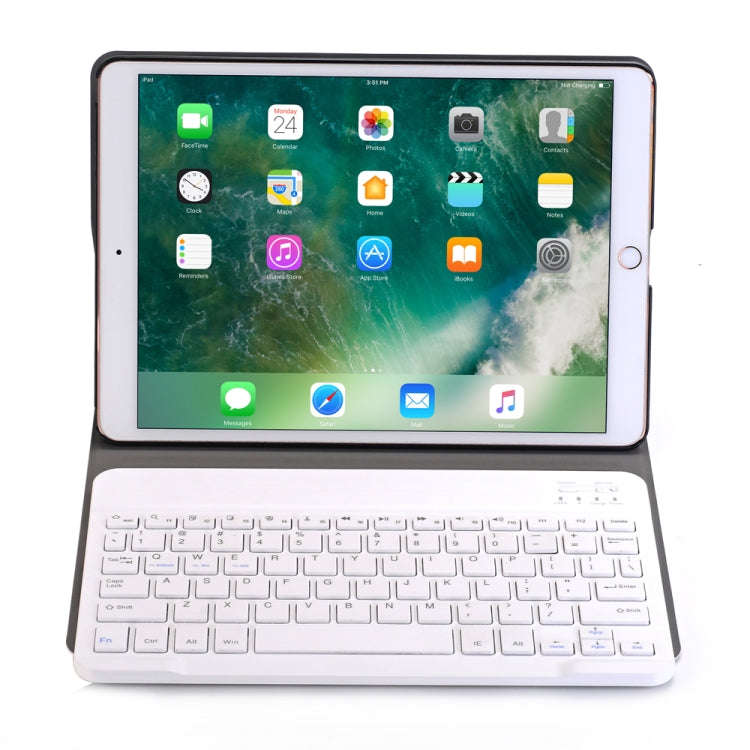 A102 For iPad 10.2 inch Ultra-thin Detachable Bluetooth Keyboard Leather Tablet Case with Stand F...