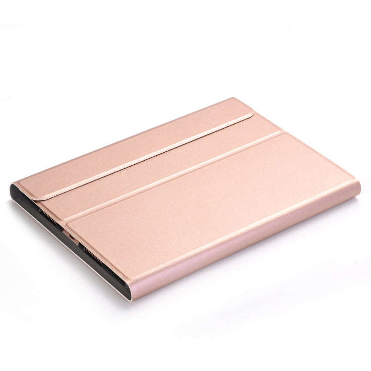 A102 For iPad 10.2 inch Ultra-thin Detachable Bluetooth Keyboard Leather Tablet Case with Stand F...
