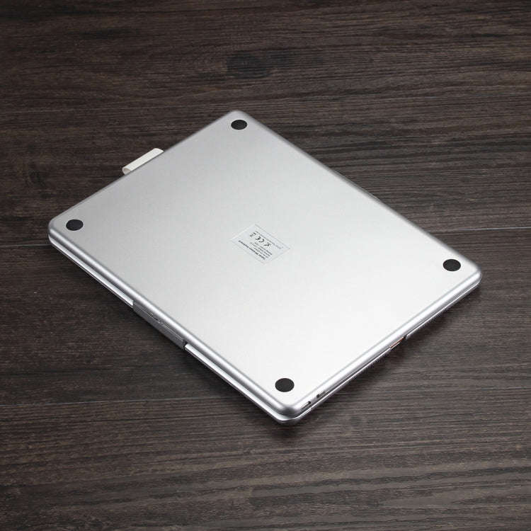 F102AS For iPad 10.2 inch Colorful Backlit Rotatable Bluetooth Keyboard Leather Tablet Case with ...