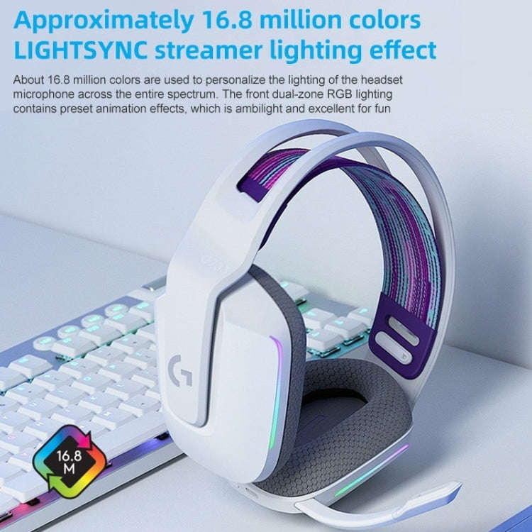 Logitech G733 LIGHT SPEED Wireless RGB Gaming Headset(Silver)