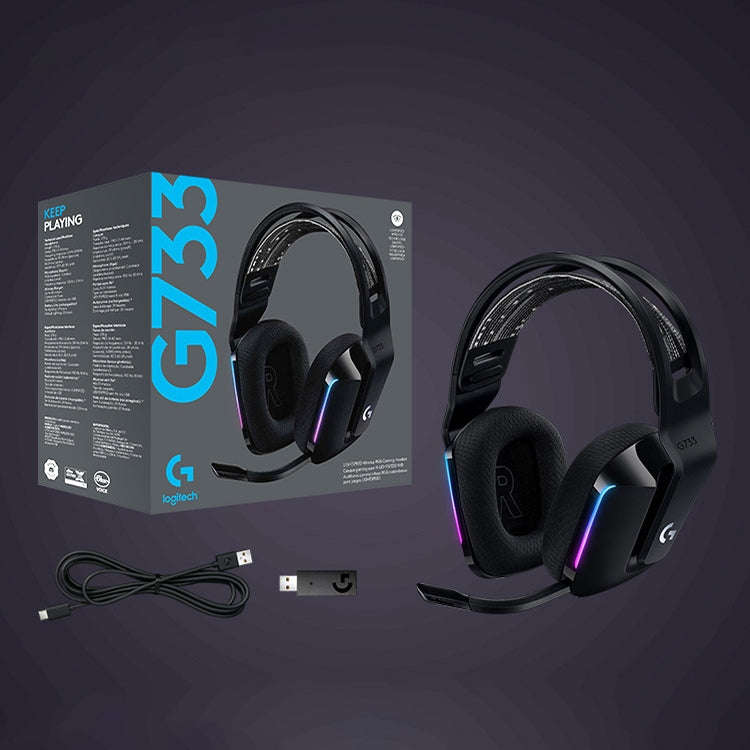 Logitech G733 LIGHT SPEED Wireless RGB Gaming Headset (Blue)
