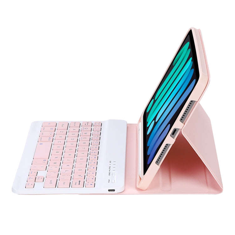 C06B Ultra-thin Candy Colors Bluetooth Keyboard Tablet Case for iPad mini 6 / mini 7 , with Stand...