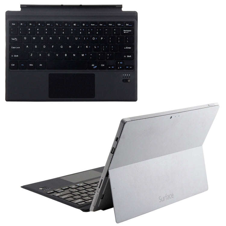 1089A Magnetic Charging Bluetooth V3.0 Keyboard + Microfiber Leather Tablet Case for Microsoft Su...