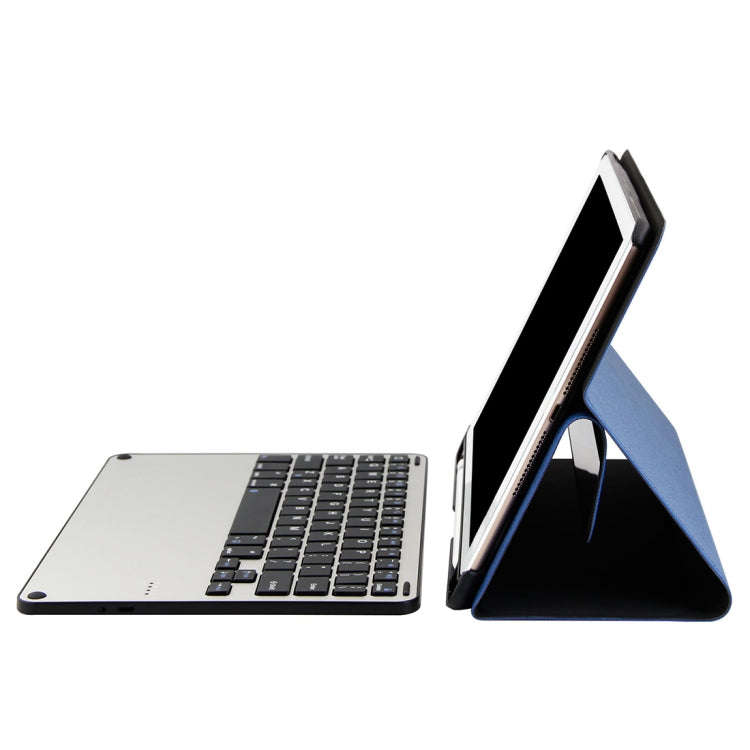 3018 Detachable Bluetooth 3.0 Aluminum Alloy Keyboard + Imitation Cloth Texture Leather Tablet Ca...