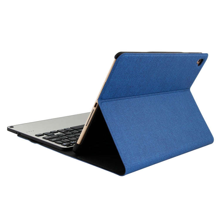 3018 Detachable Bluetooth 3.0 Aluminum Alloy Keyboard + Imitation Cloth Texture Leather Tablet Ca...