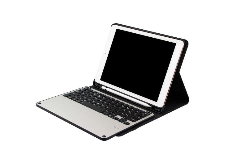 3018 Detachable Bluetooth 3.0 Aluminum Alloy Keyboard + Imitation Cloth Texture Leather Tablet Ca...