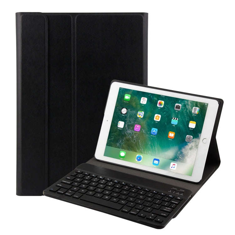 FT-1030 Bluetooth 3.0 ABS Brushed Texture Keyboard + Skin Texture Leather Tablet Case for iPad Ai...