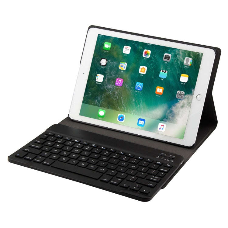 FT-1030 Bluetooth 3.0 ABS Brushed Texture Keyboard + Skin Texture Leather Tablet Case for iPad Ai...
