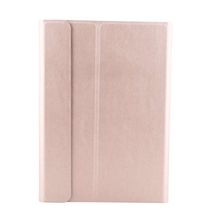 FT-1030 Bluetooth 3.0 ABS Brushed Texture Keyboard + Skin Texture Leather Tablet Case for iPad Ai...