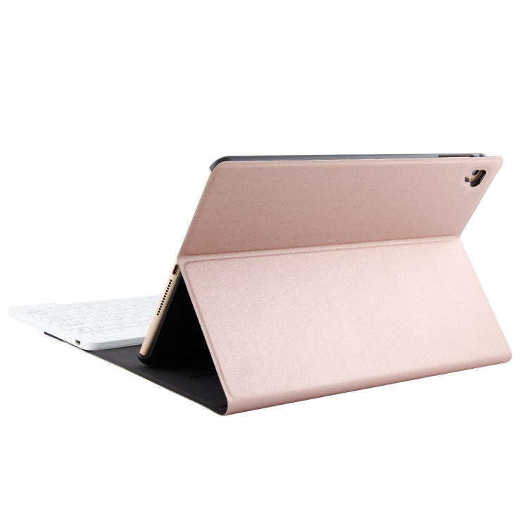 FT-1030 Bluetooth 3.0 ABS Brushed Texture Keyboard + Skin Texture Leather Tablet Case for iPad Ai...
