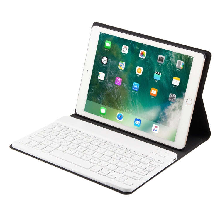 FT-1030 Bluetooth 3.0 ABS Brushed Texture Keyboard + Skin Texture Leather Tablet Case for iPad Ai...