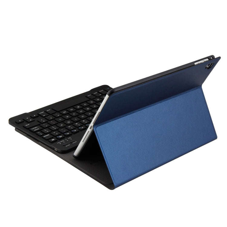FT-1030 Bluetooth 3.0 ABS Brushed Texture Keyboard + Skin Texture Leather Tablet Case for iPad Ai...