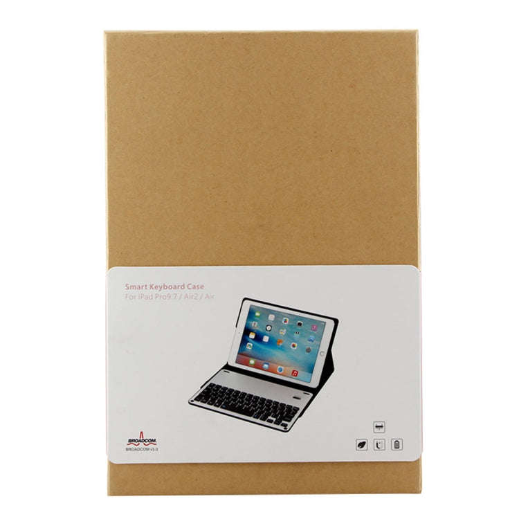 FT-1038B Detachable Bluetooth 3.0 Aluminum Alloy Keyboard + Lambskin Texture Leather Tablet Case ...