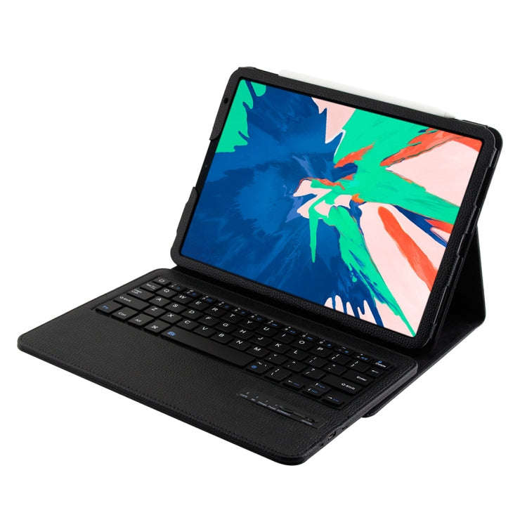 IP011 Detachable Bluetooth 3.0 ABS Keyboard + Litchi Texture Leather Tablet Case for iPad Pro 11 ...