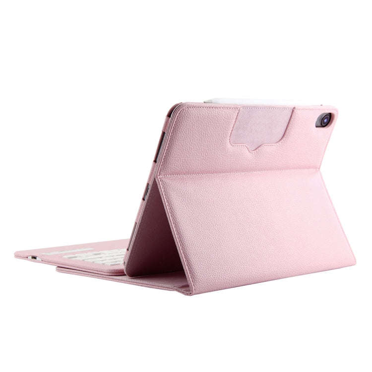 IP011 Detachable Bluetooth 3.0 ABS Keyboard + Litchi Texture Leather Tablet Case for iPad Pro 11 ...