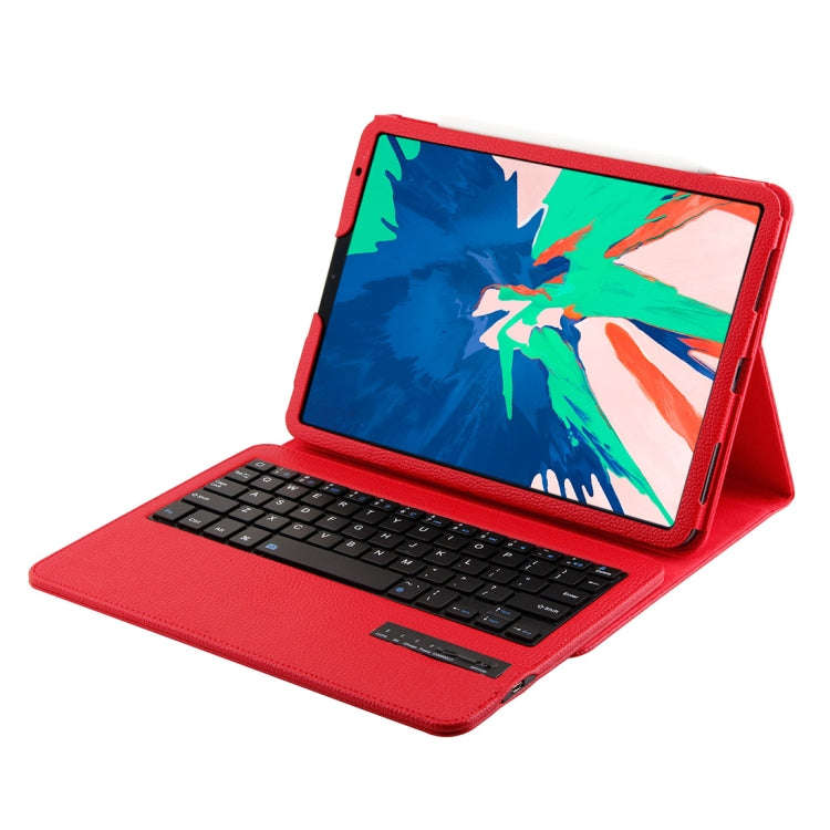 IP011 Detachable Bluetooth 3.0 ABS Keyboard + Litchi Texture Leather Tablet Case for iPad Pro 11 ...