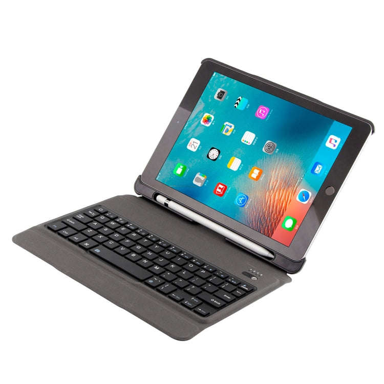 T-201 Detachable Bluetooth 3.0 Ultra-thin Keyboard + Lambskin Texture Leather Tablet Case for iPa...