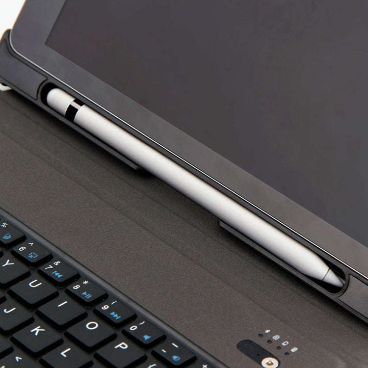 T-201 Detachable Bluetooth 3.0 Ultra-thin Keyboard + Lambskin Texture Leather Tablet Case for iPa...