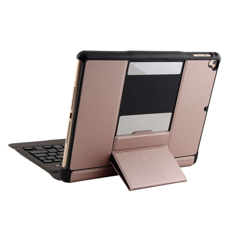 T-201D Detachable Bluetooth 3.0 Ultra-thin Keyboard + Lambskin Texture Leather Tablet Case for iP...