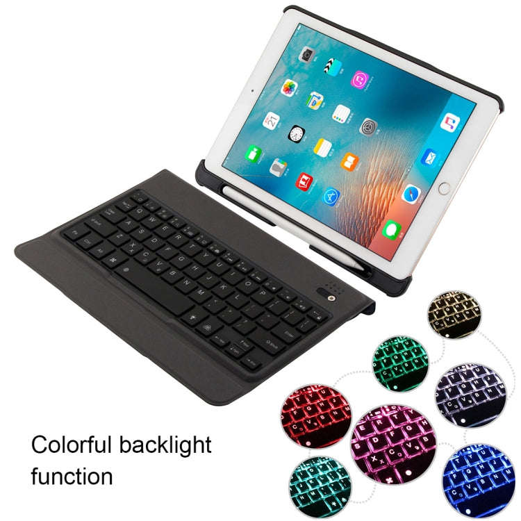 T-201D Detachable Bluetooth 3.0 Ultra-thin Keyboard + Lambskin Texture Leather Tablet Case for iP...