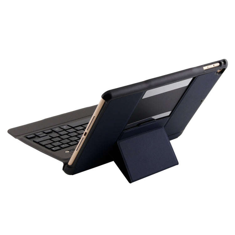 T-201D Detachable Bluetooth 3.0 Ultra-thin Keyboard + Lambskin Texture Leather Tablet Case for iP...