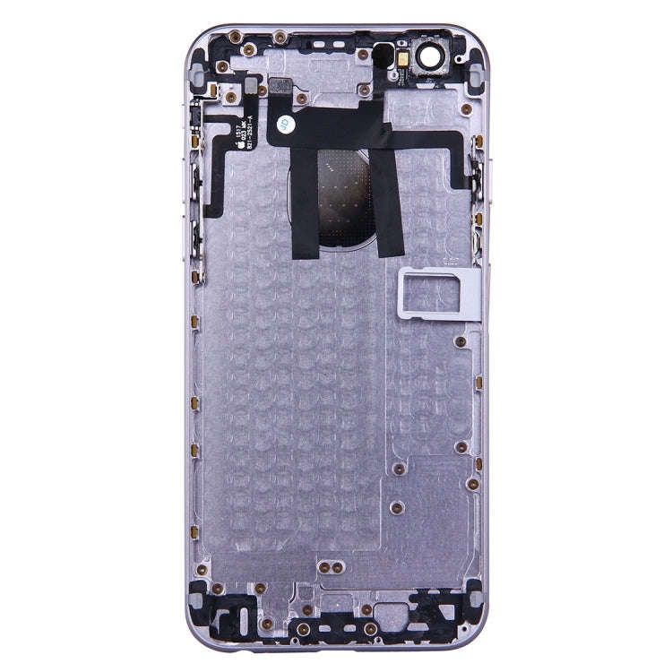 Full Housing Back Cover with Power Button & Volume Button Flex Cable for iPhone 6(Grey)