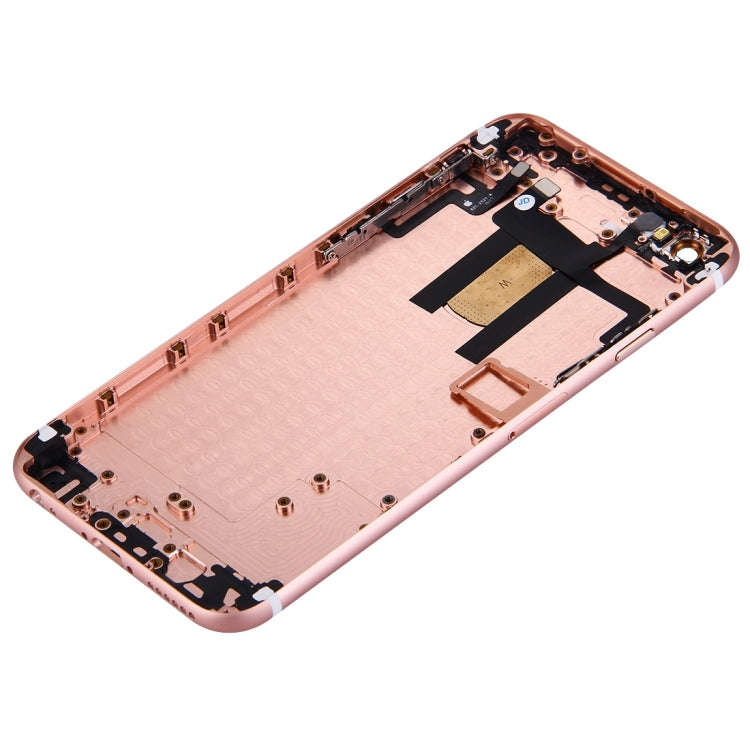 Full Housing Back Cover with Power Button & Volume Button Flex Cable for iPhone 6(Rose Gold)