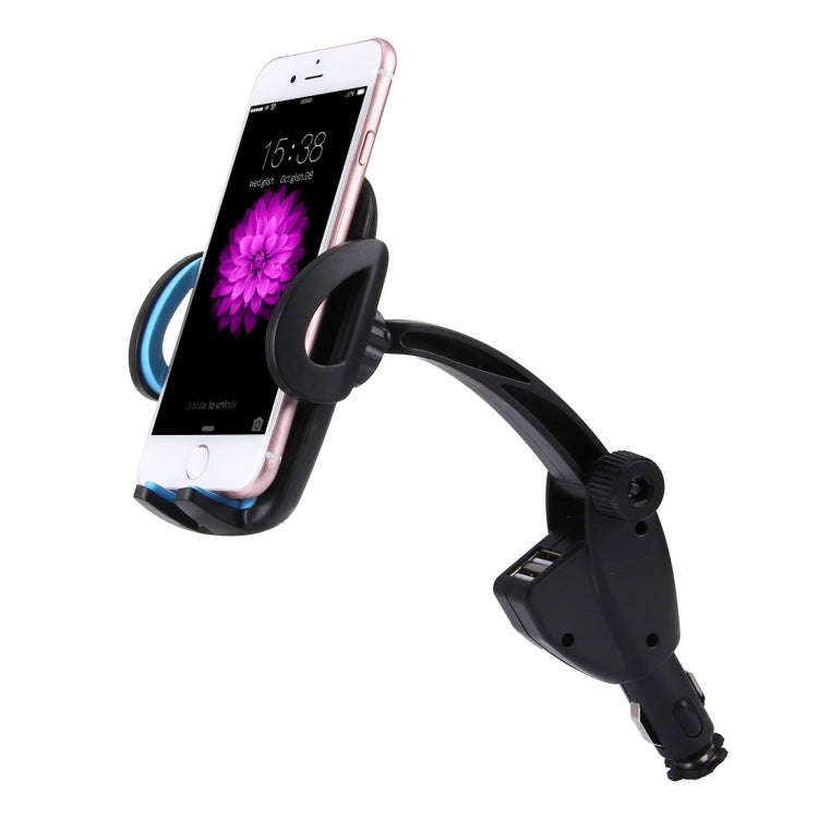 HC006 2 in 1 Car Charger & 360 Rotation Holder, Random Color Delivery, For iPhone, Galaxy, Huawei...