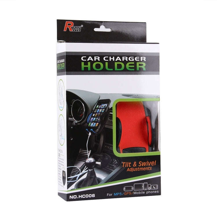 HC006 2 in 1 Car Charger & 360 Rotation Holder, For iPhone, Galaxy, Huawei, Xiaomi, LG, HTC and o...