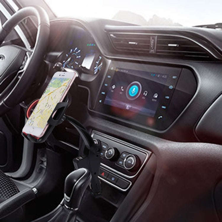 HC006 2 in 1 Car Charger & 360 Rotation Holder, For iPhone, Galaxy, Huawei, Xiaomi, LG, HTC and o...