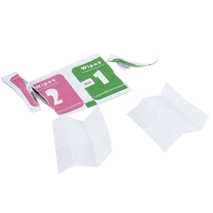 100pcs Dry-Wet Wipes Screen Protectors Accessories Alcohol for Pad Mobile Phone Watch Screen Clea...