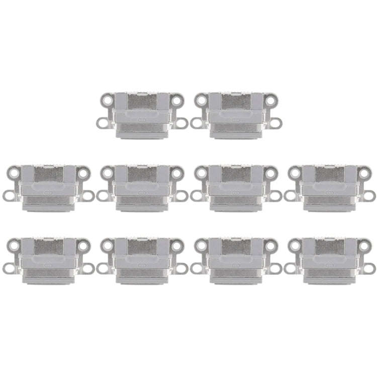10 PCS Charging Port Connector for iPhone 6 / 6S(Grey)