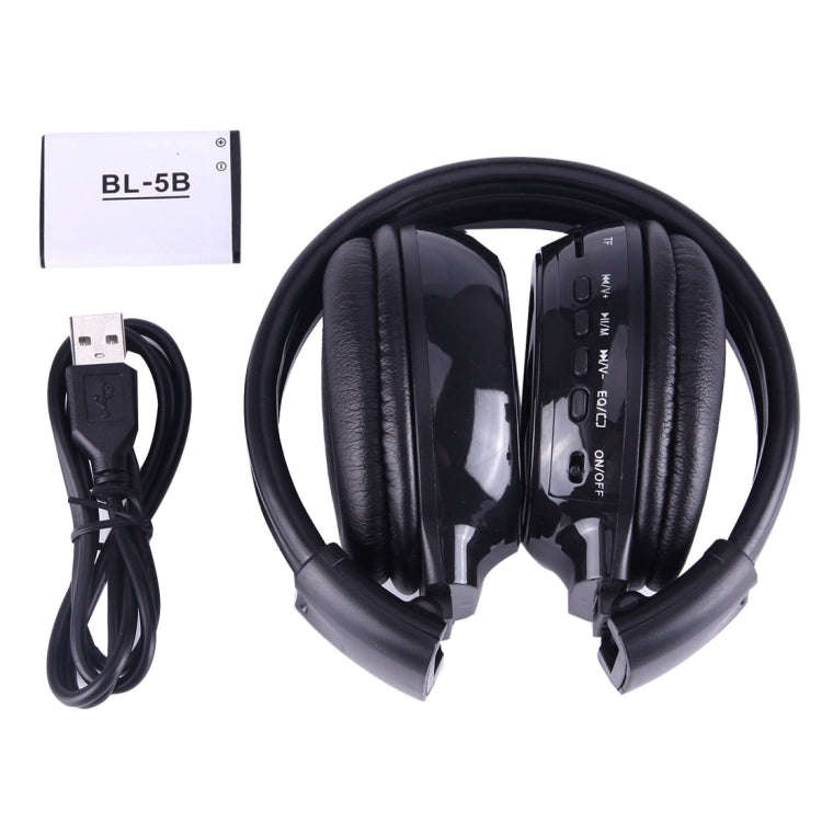 BS-N65 Headband Folding Stereo HiFi Wireless Headphone Headset with LCD Screen & TF Card Slot & L...