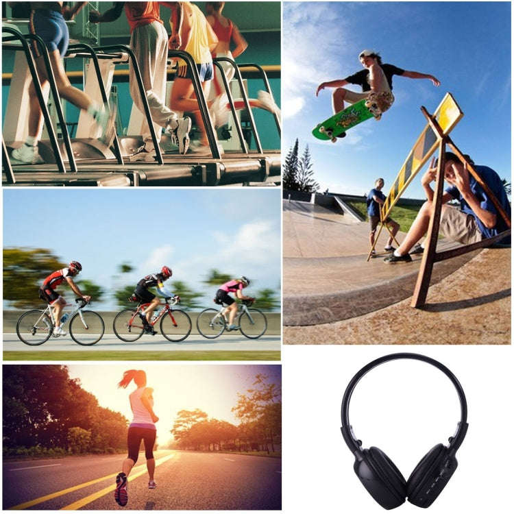 BS-N65 Headband Folding Stereo HiFi Wireless Headphone Headset with LCD Screen & TF Card Slot & L...