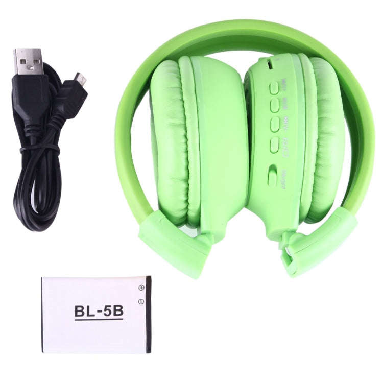 BS-N65 Headband Folding Stereo HiFi Wireless Headphone Headset with LCD Screen & TF Card Slot & L...