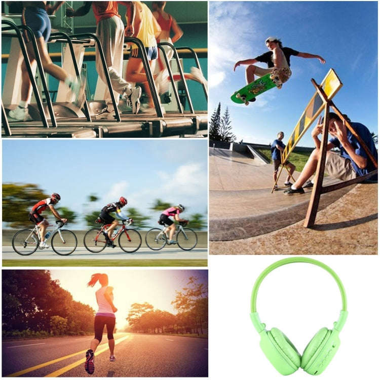BS-N65 Headband Folding Stereo HiFi Wireless Headphone Headset with LCD Screen & TF Card Slot & L...