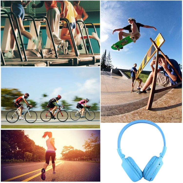 BS-N65 Headband Folding Stereo HiFi Wireless Headphone Headset with LCD Screen & TF Card Slot & L...