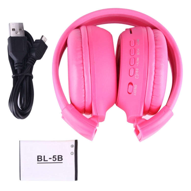 BS-N65 Headband Folding Stereo HiFi Wireless Headphone Headset with LCD Screen & TF Card Slot & L...