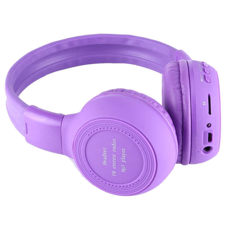 BS-N65 Headband Folding Stereo HiFi Wireless Headphone Headset with LCD Screen & TF Card Slot & L...