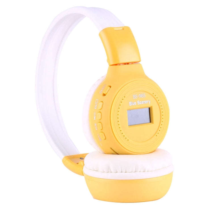 BS-N65 Headband Folding Stereo HiFi Wireless Headphone Headset with LCD Screen & TF Card Slot & L...
