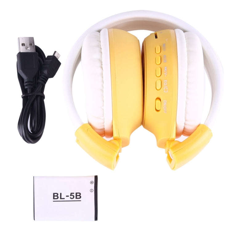 BS-N65 Headband Folding Stereo HiFi Wireless Headphone Headset with LCD Screen & TF Card Slot & L...