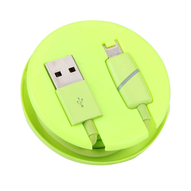 1m Circular Bobbin Gift Box Style 8 Pin to USB Data Sync Cable with Indicator for iPhone, iPad(Gr...