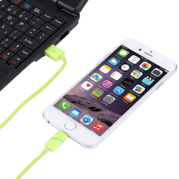 1m Circular Bobbin Gift Box Style 8 Pin to USB Data Sync Cable with Indicator for iPhone, iPad(Gr...