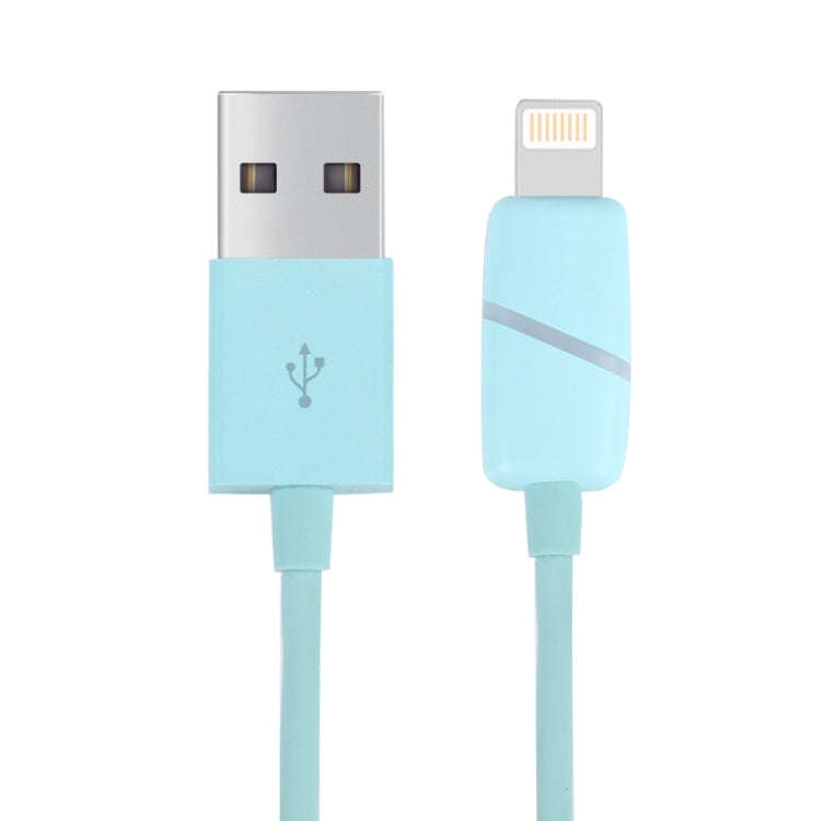 1m Circular Bobbin Gift Box Style 8 Pin to USB Data Sync Cable with Indicator for iPhone, iPad(Blue)