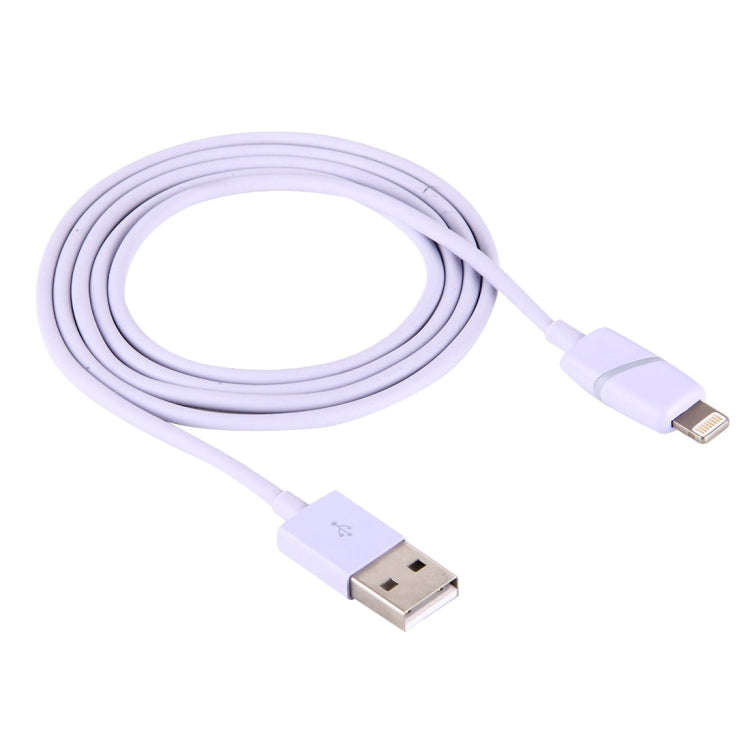 1m Circular Bobbin Gift Box Style 8 Pin to USB Data Sync Cable with Indicator for iPhone, iPad(Pu...
