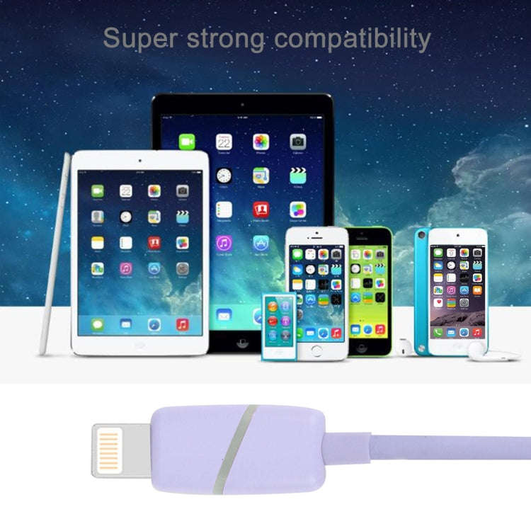 1m Circular Bobbin Gift Box Style 8 Pin to USB Data Sync Cable with Indicator for iPhone, iPad(Pu...